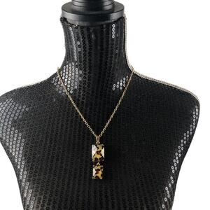 Animal instinct gold tone adjustable necklace